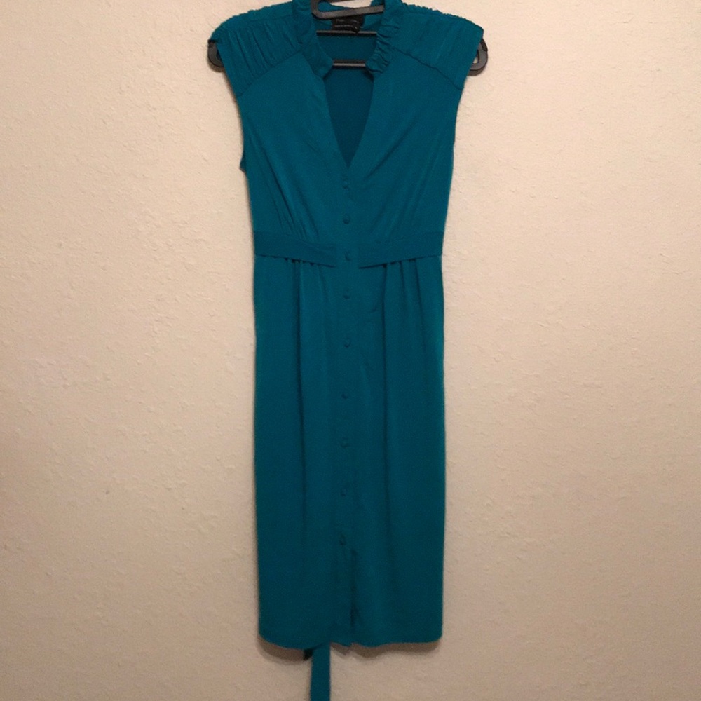 A-line dress with tie in back